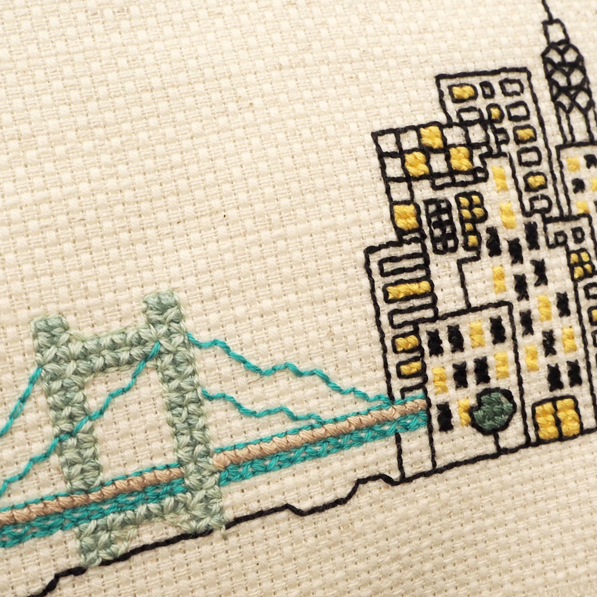 PDF Cross Stitch Pattern, Printable New York City Skyline Counted Cross ...