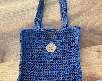 Square knitting bag