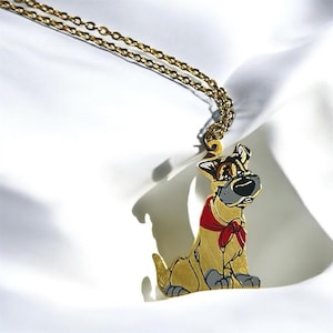 Vintage Disney&#39;s Oliver and Company Dodger Necklace 1988 *No Box
