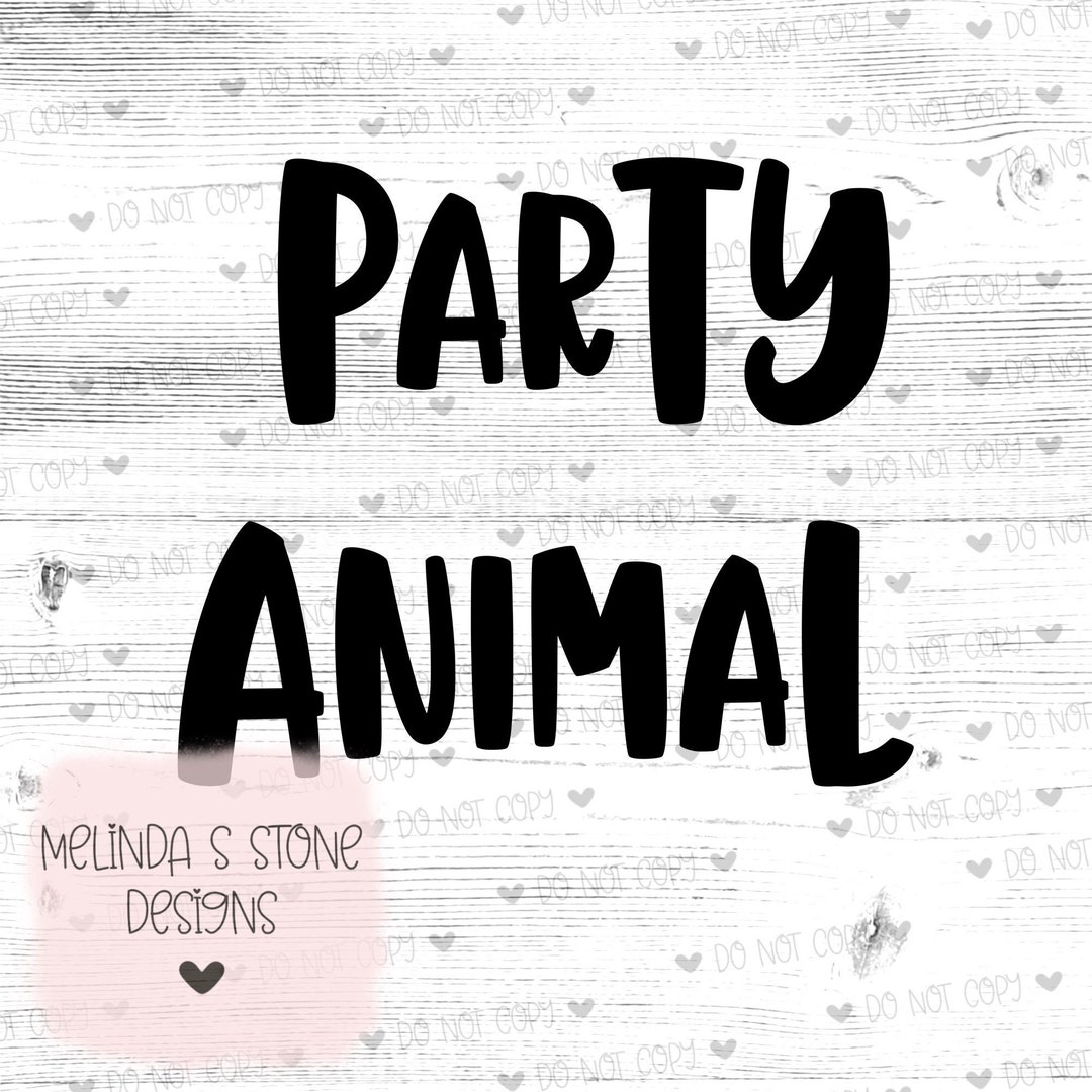 Party Animal SVG PNG Dog Bandana Dog Birthday - Etsy