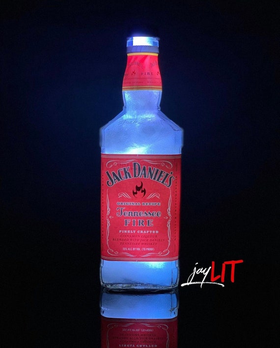 Jack Daniel's Tennessee Fire Whisky 750ML L.E.D. Bottle | Etsy