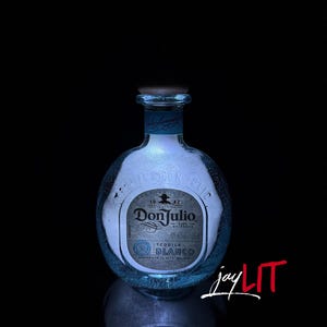 Don Julio Tequila Blanco Cutie 375ML L.E.D. Bottle Lamp Controlled by your Smart Phone or Tablet