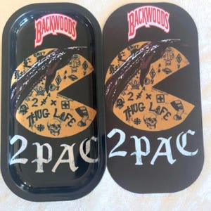 Rolling Tray / Ashtray with Magnetic Lid- Backwoods / Pac#1