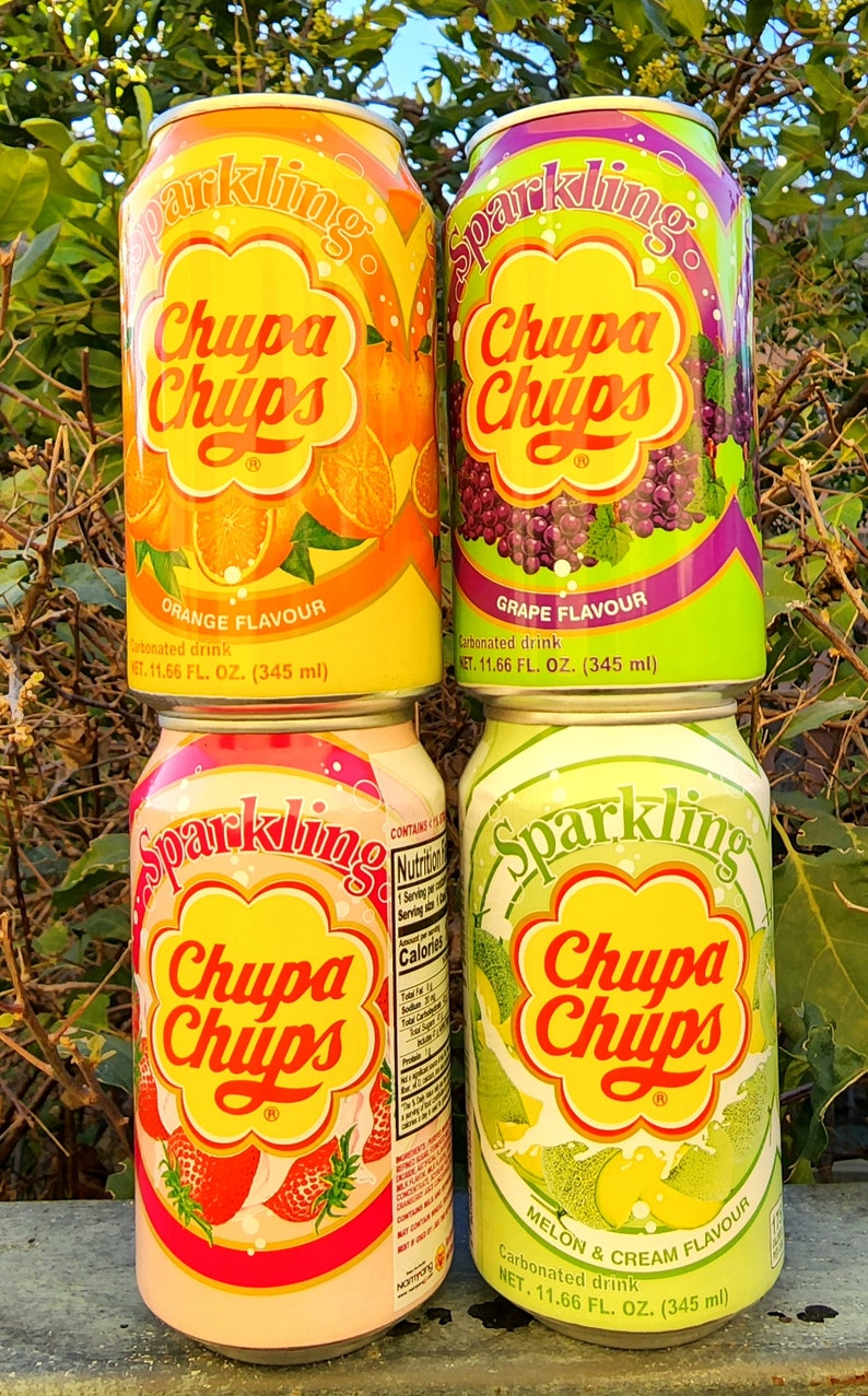 Chupa Chups Sparkling Soda Gift Set 4 Cans Asian Snack Box - Etsy