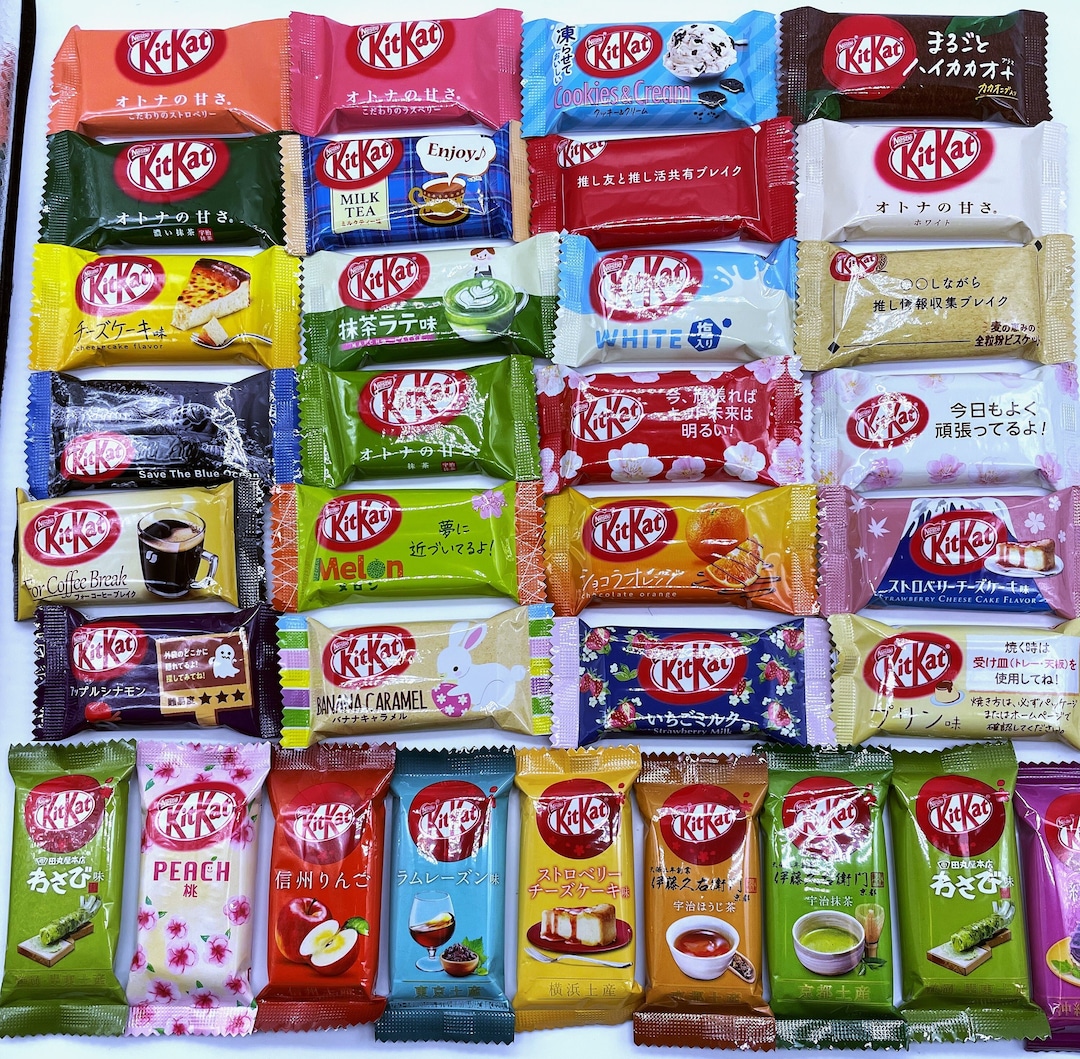20 Pieces Japanese Kitkat kit Kat Different Flavors Asian Etsy Finland