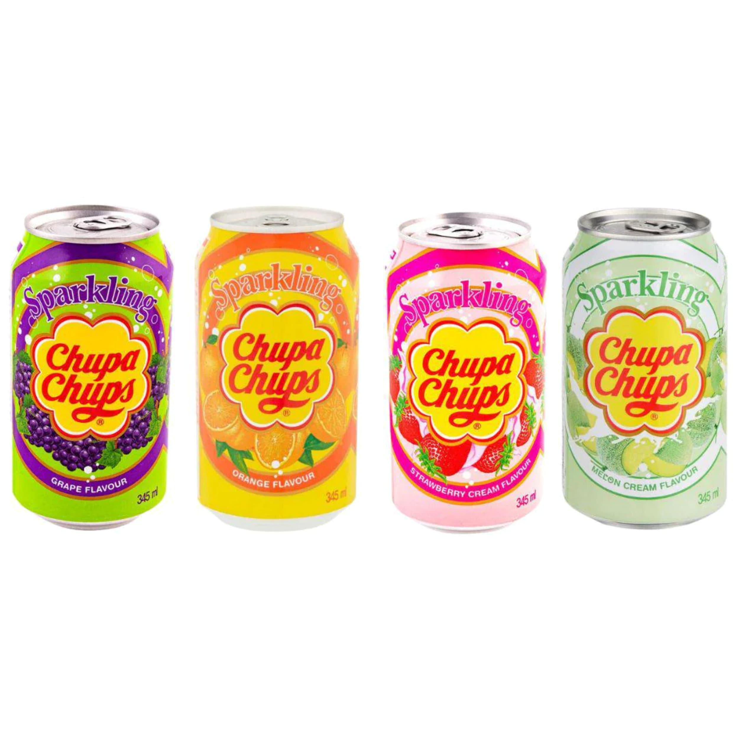 Chupa Chups Sparkling Soda Gift Set 4 Cans Asian Snack Box Asian Exotic  Soda -  Israel