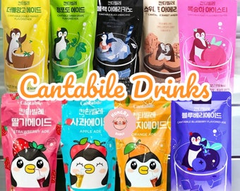 Cantabile Korean Pouch Drink | Korean Tea Coffee Pouch Drink | Asian Snack Box | Korean Snack Box | Tiktok Viral Korean Drink