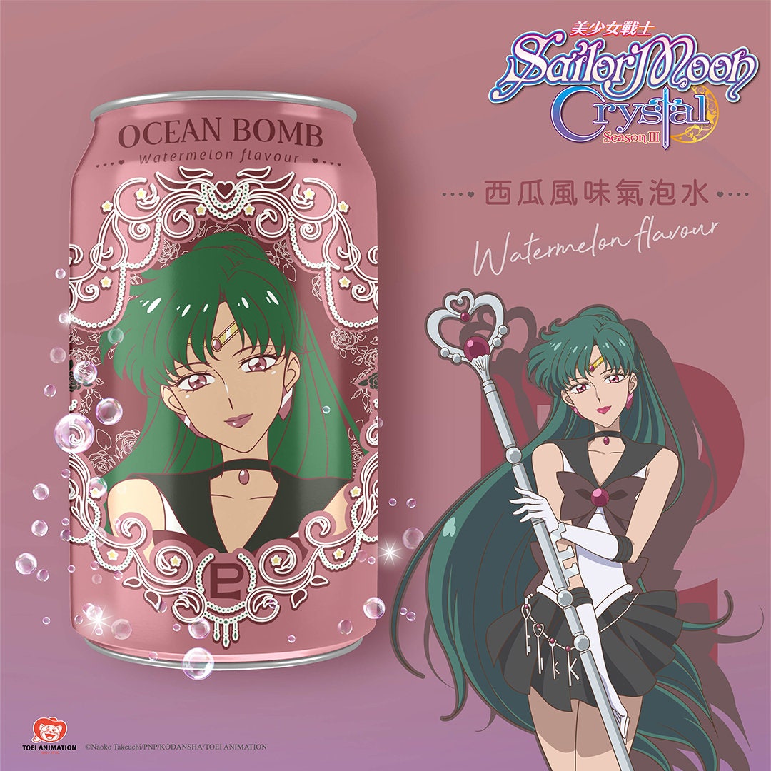 Sailor Moon Ocean Bomb Anime Drinks, 6 Sailor Moon Drinks, Asian