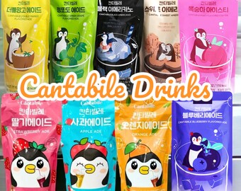 Cantabile Korean Pouch Drink | Korean Tea Coffee Pouch Drink | Asian Snack Box | Korean Snack Box | Tiktok Viral Korean Drink