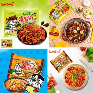 Samyang Buldak Ramen Bundle, Spicy Noodle Variety Pack, Korean Ramen Assortment, Instant Ramen Gift Set 13 PCS Noodle Packs image 9