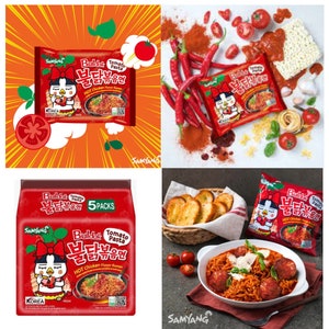 Samyang Buldak Ramen Bundle, Spicy Noodle Variety Pack, Korean Ramen Assortment, Instant Ramen Gift Set 13 PCS Noodle Packs image 7