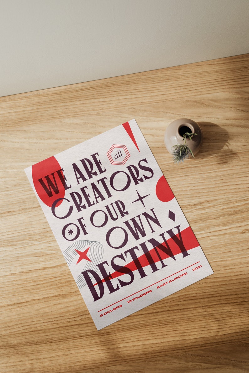 Download Poster Design Print on Demand Wall Art Destiny Etsy