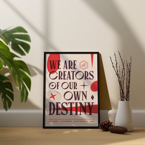 Download Poster Design Print on Demand Wall Art Destiny Etsy