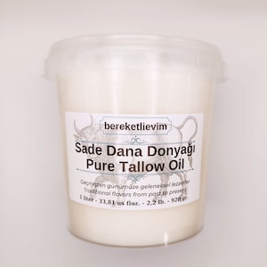 Pure Tallow Oil Grass-fed 1 lt image 1