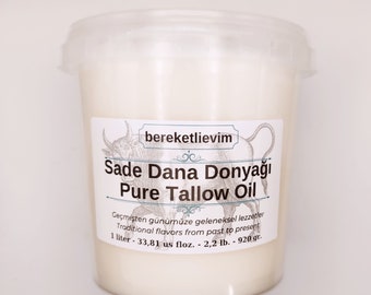 Pure Tallow Oil Grass-fed 1 lt