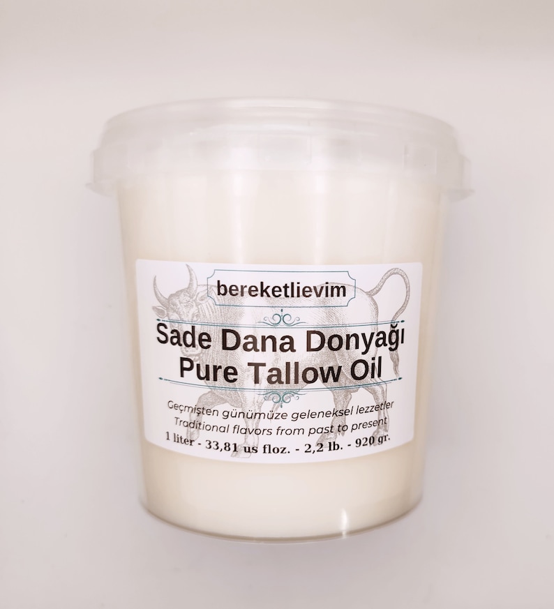 Pure Tallow Oil Grass-fed 1 lt image 1