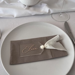 Personalisierte Platzkarten | Namensschild | Gastgeschenk | Tischkarte | Hochzeit | Geburtstag | Feier