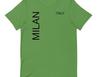 Italien - Milan_ Kurzärmeliges Unisex T-Shirt