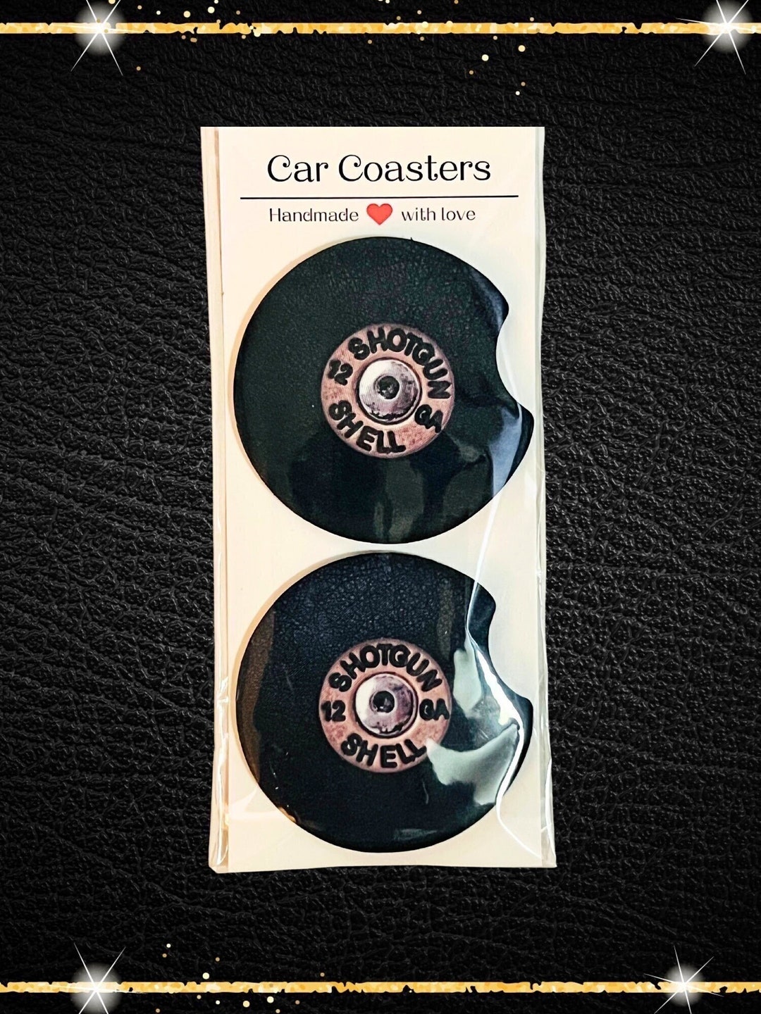 12 Gauge Shotgun Shell Car Coaster Set Decor Accessories - Etsy