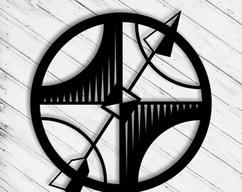 Arrow Laser Cut Dxf Glowforge Svg File Wall Art Decor Cricut Pattern CNC Router Sticker Metal Cut Instant Download Digital  Ai Pdf Eps File