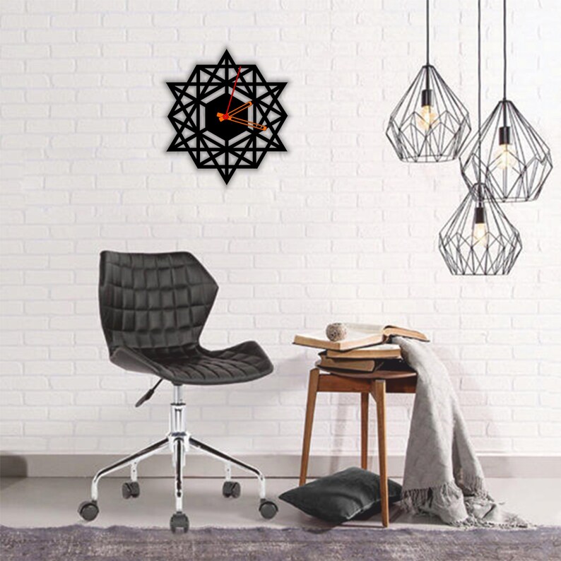 Wall Clock Pattern Laser Cut Dxf Glowforge Svg Template CNC Cutting ...