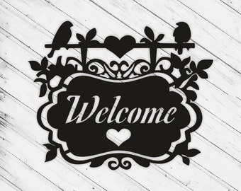 Door Decor Art Laser Cut Engraving Dxf Glowforge Svg File CNC Router Cutting xTool D1 Cricut Metal Cut Decorative Pattern Digital Files