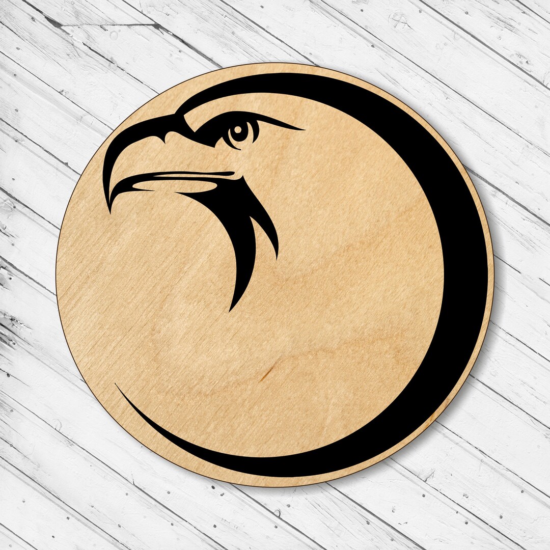 Eagle Head Wall Art Decor Laser Cut Dxf Glowforge Svg Xtool CNC Router ...