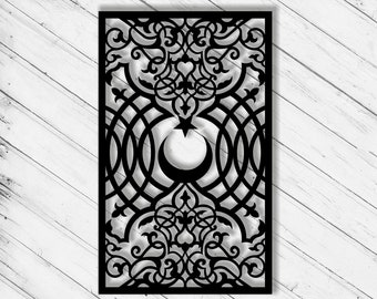 Decorative Panel Laser Cut Dxf Glowforge Svg File CNC Cutting Router Wall Art Cricut Pattern Scroll Saw Paper Craft Metal Panel Vector Files