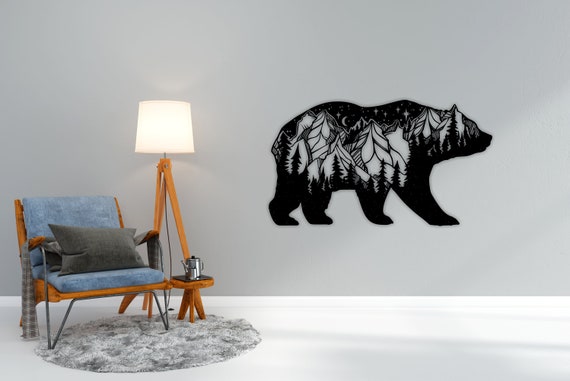 Cadeau en bois - Ours polaire - Grand - Zwart - Animaux et formes géométriques - Bois Cadeau en bois - Ours polaire - Grand - Zwart - Animaux et formes géométriques - Bois