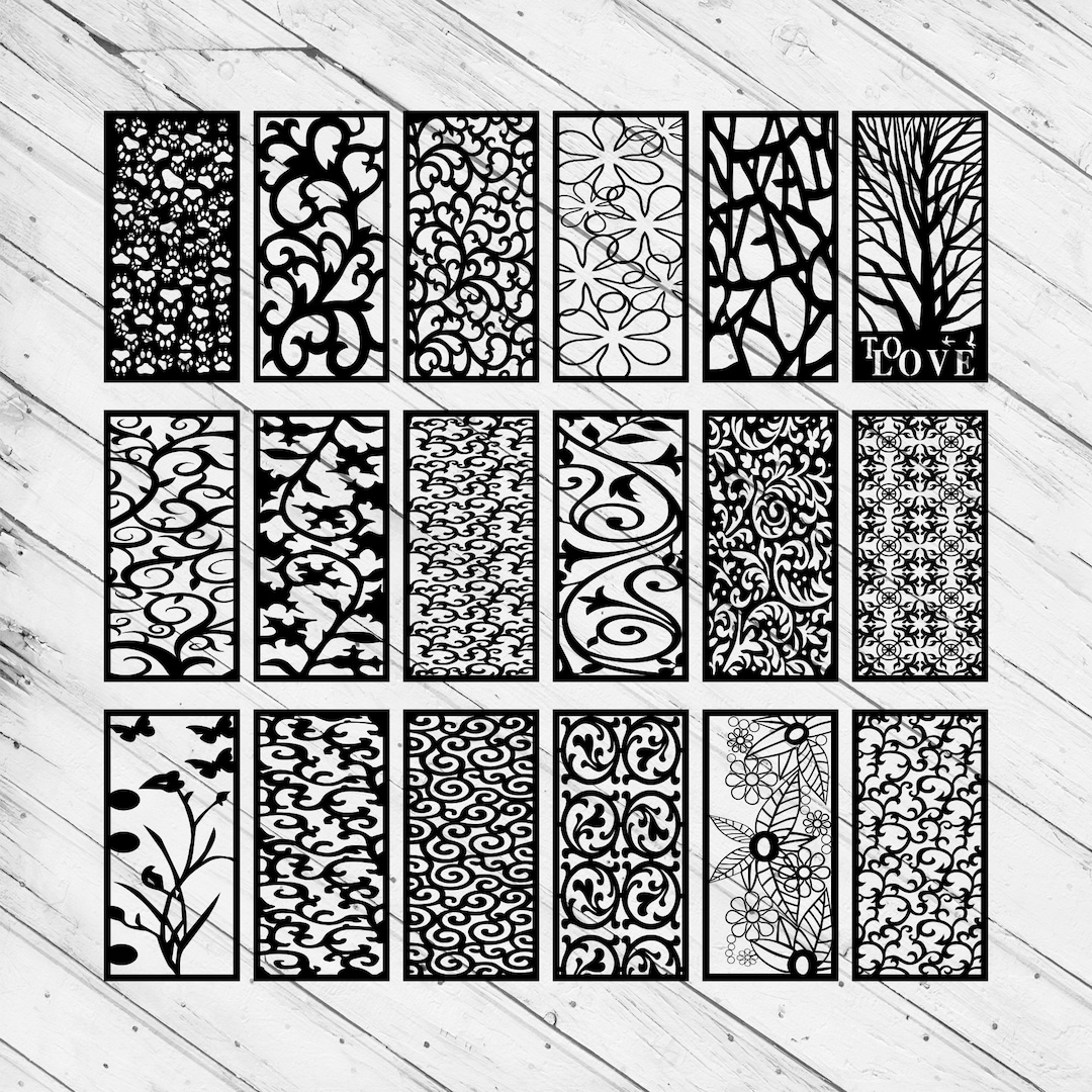 Decorative Separator Bundle Laser Cut Dxf Glowforge Svg Xtool D1 Cricut ...
