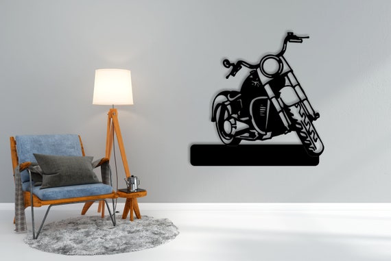 Motorcycle Wall Art Decor Laser Cut Dxf Glowforge Svg Xtool CNC