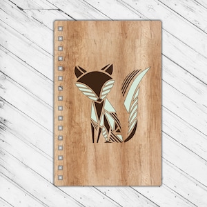 Notebook Cover Laser Cut Engraving Dxf Glowforge Svg xTool D1 CNC Router Cutting File Instant Download Digital Vector Ai Pdf Eps Files