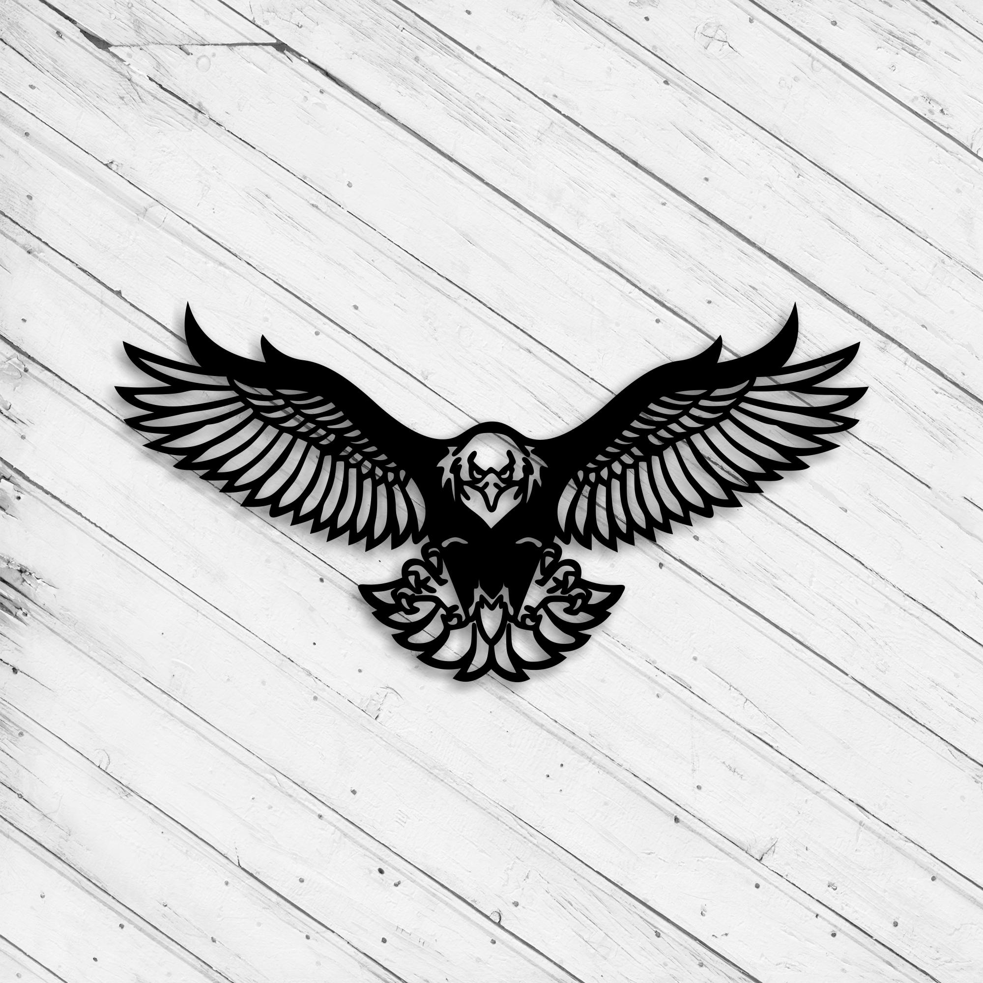 Eagle Wall Art Decor Pattern Laser Cut Dxf Glowforge Svg Xtool D1 File ...