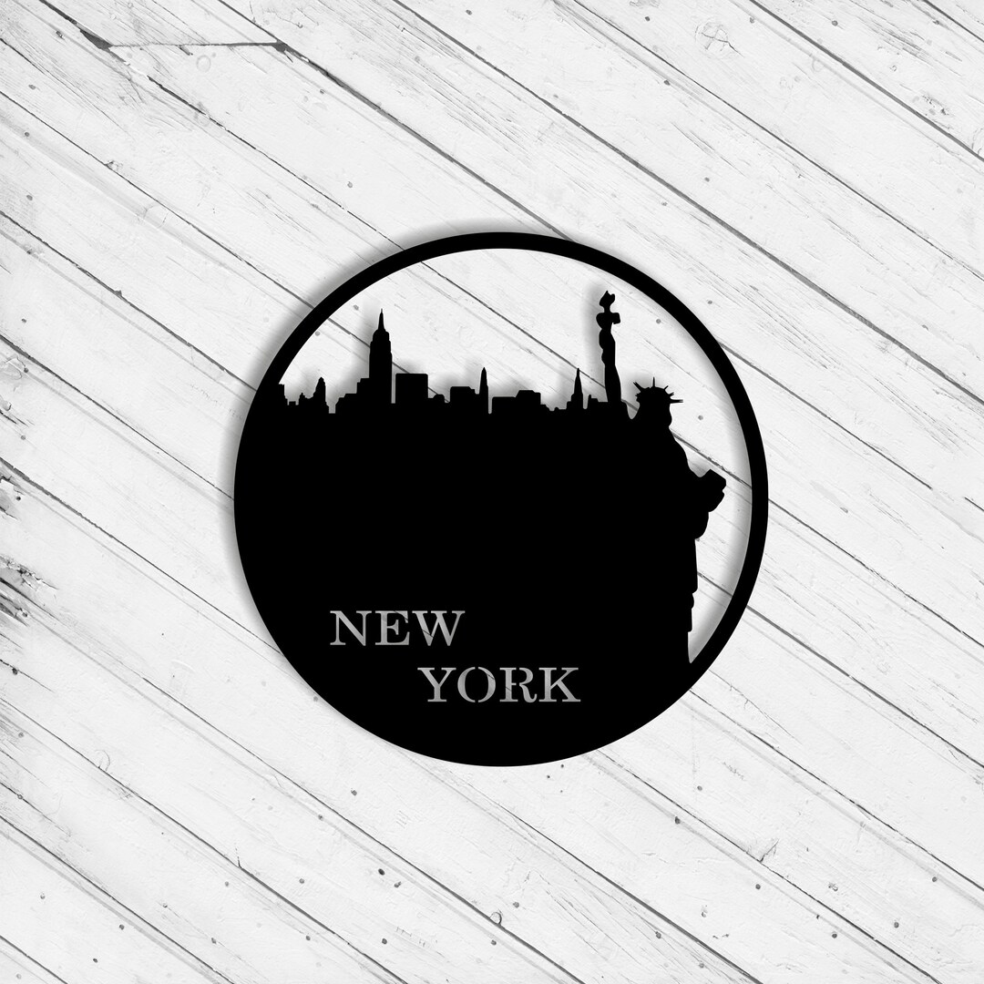 New York Decor Laser Cut Dxf Svg File CNC Router Cricut