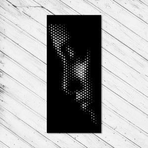 Gezicht silhouet Wall Art Decor Laser Cut Dxf Glowforge Svg xTool D1 CNC Router snijden Vinyl Cut Sticker Metal Cut sjabloon digitale bestanden