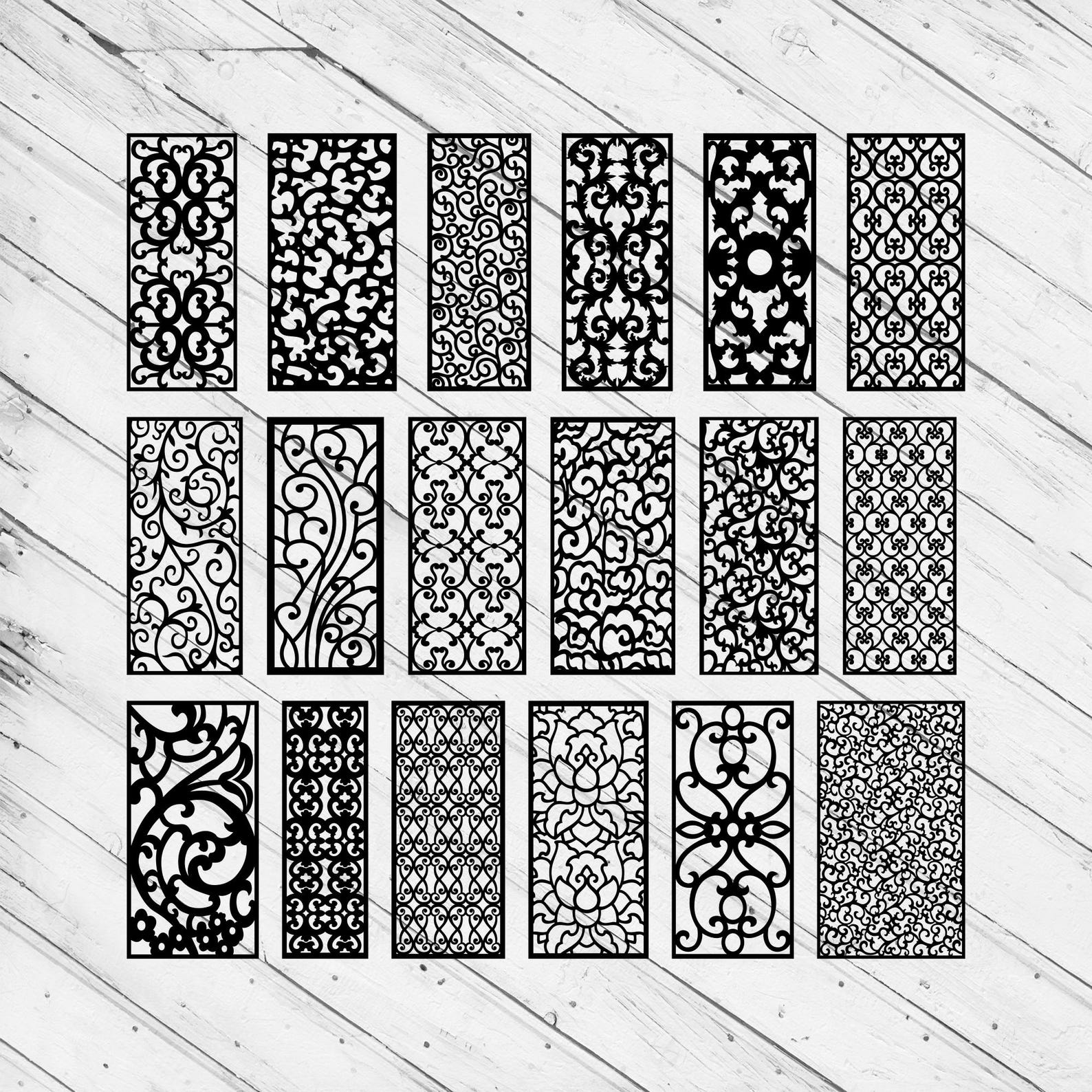82 Pieces Seperator Bundle Laser Cut Dxf Glowforge Svg Xtool Silhouette ...