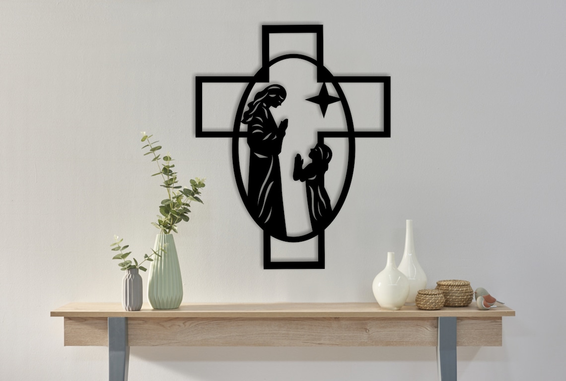 Jesus Wall Art Decor Laser Cut Dxf Glowforge Svg Xtool D1 CNC - Etsy