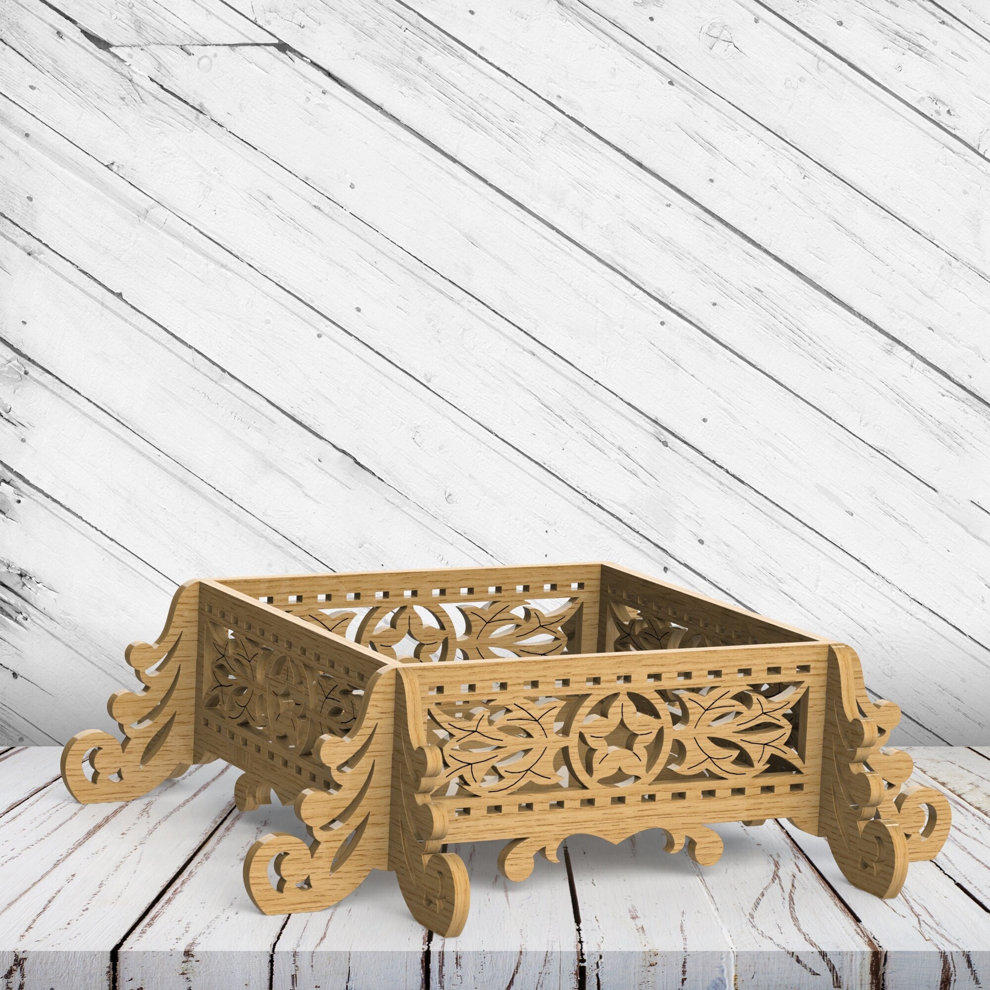 Decorative Box Laser Cut Dxf Glowforge Svg Xtool D1 File CNC Router ...