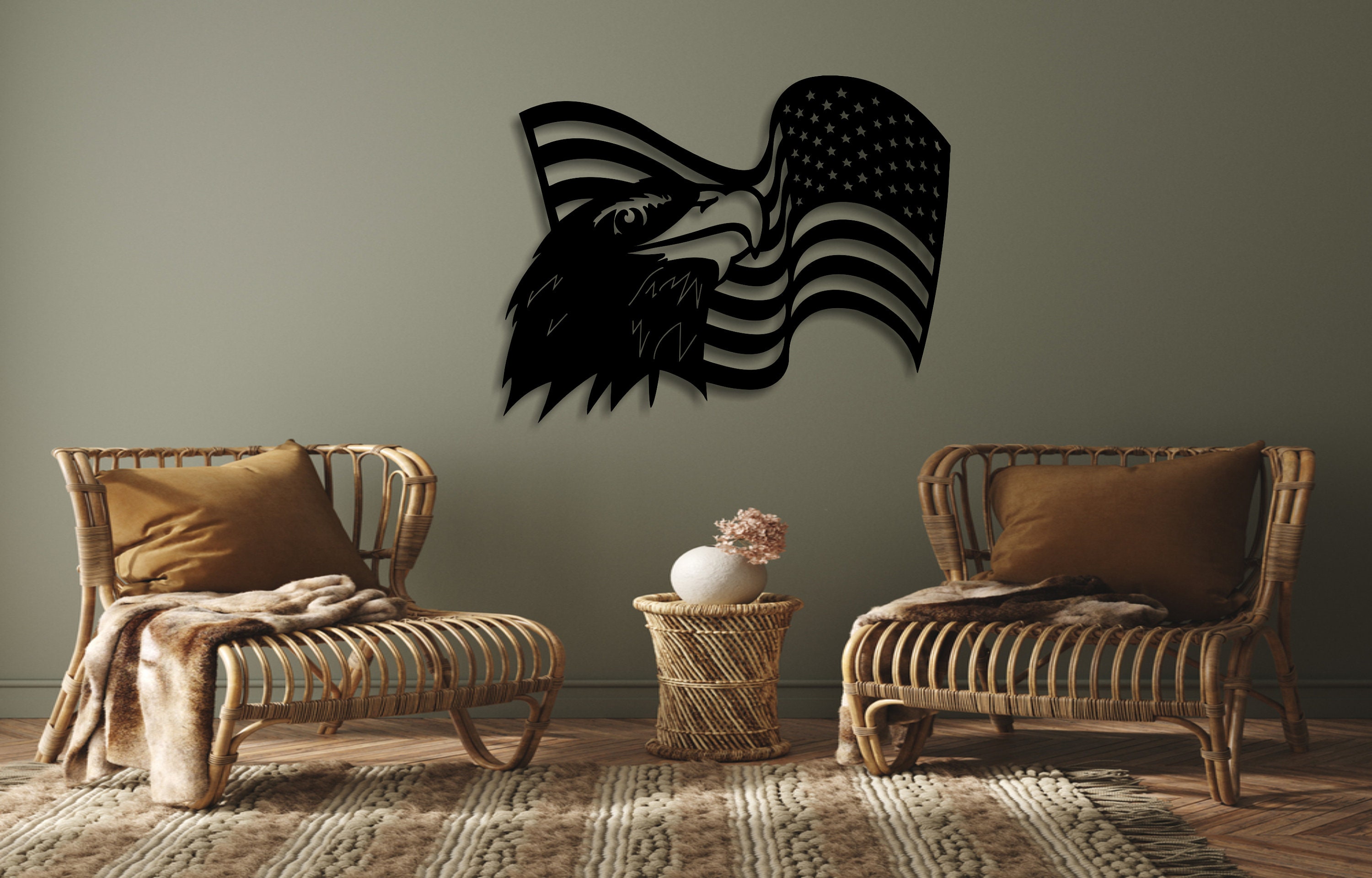 Eagle Laser Cut Dxf Glowforge Svg Xtool D1 File Wall Art Decor Pattern ...