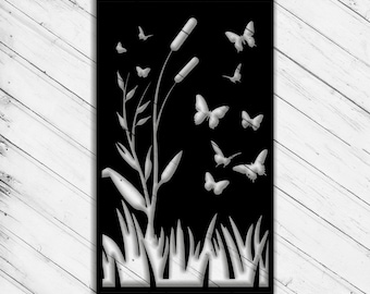 Butterfly Laser Cut Dxf Glowforge Svg xTool D1 Wall Art Decor Pattern CNC Router Cutting Decorative Metal Plazma Cut Download Digital Files