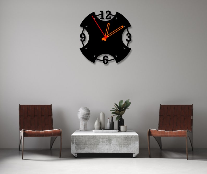 Wall Clock Laser Cut Dxf Glowforge Svg Template CNC Router - Etsy