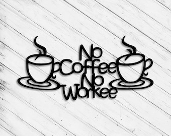 Coffee Laser Cut Dxf Glowforge Svg xTool D1 File Wall Art Decor Pattern CNC Router Cutting Decorative Metal Plazma Cut Download Digital File