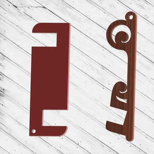 Podstawka na telefon komórkowy brelok Vintage brelok uchwyt na telefon komórkowy wycinany laserowo Dxf Glowforge Svg xTool CNC Router cięcie pobierz pliki cyfrowe