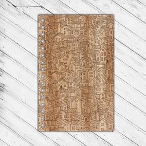 Notebook Cover Laser Cut Engraving Dxf Glowforge Svg xTool D1 CNC Router Cutting File Instant Download Digital Vector Ai Pdf Eps Files