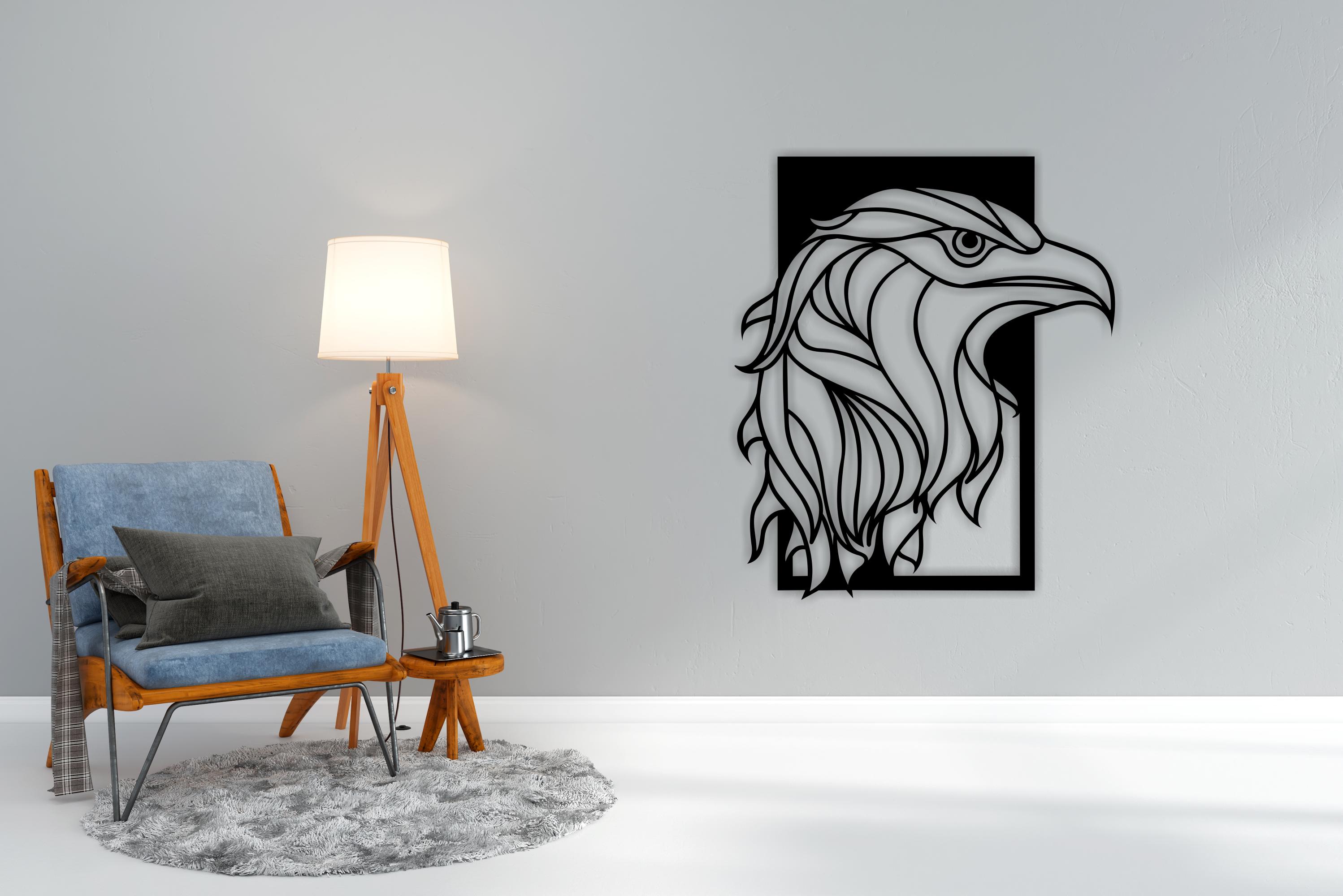Eagle Wall Art Decor Pattern Laser Cut Dxf Glowforge Svg Xtool D1 File ...