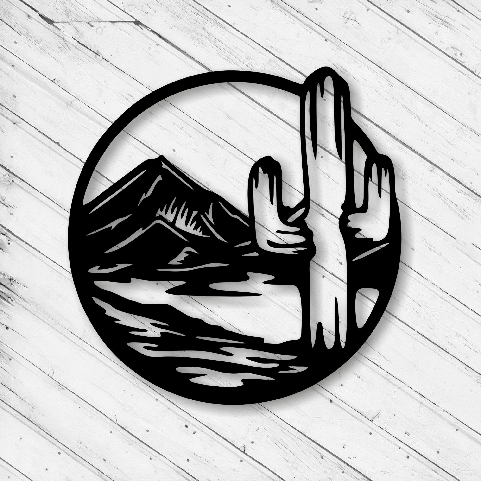 Cactus Wall Art Decor Laser Cut Dxf Glowforge Svg Xtool D1 CNC Router ...