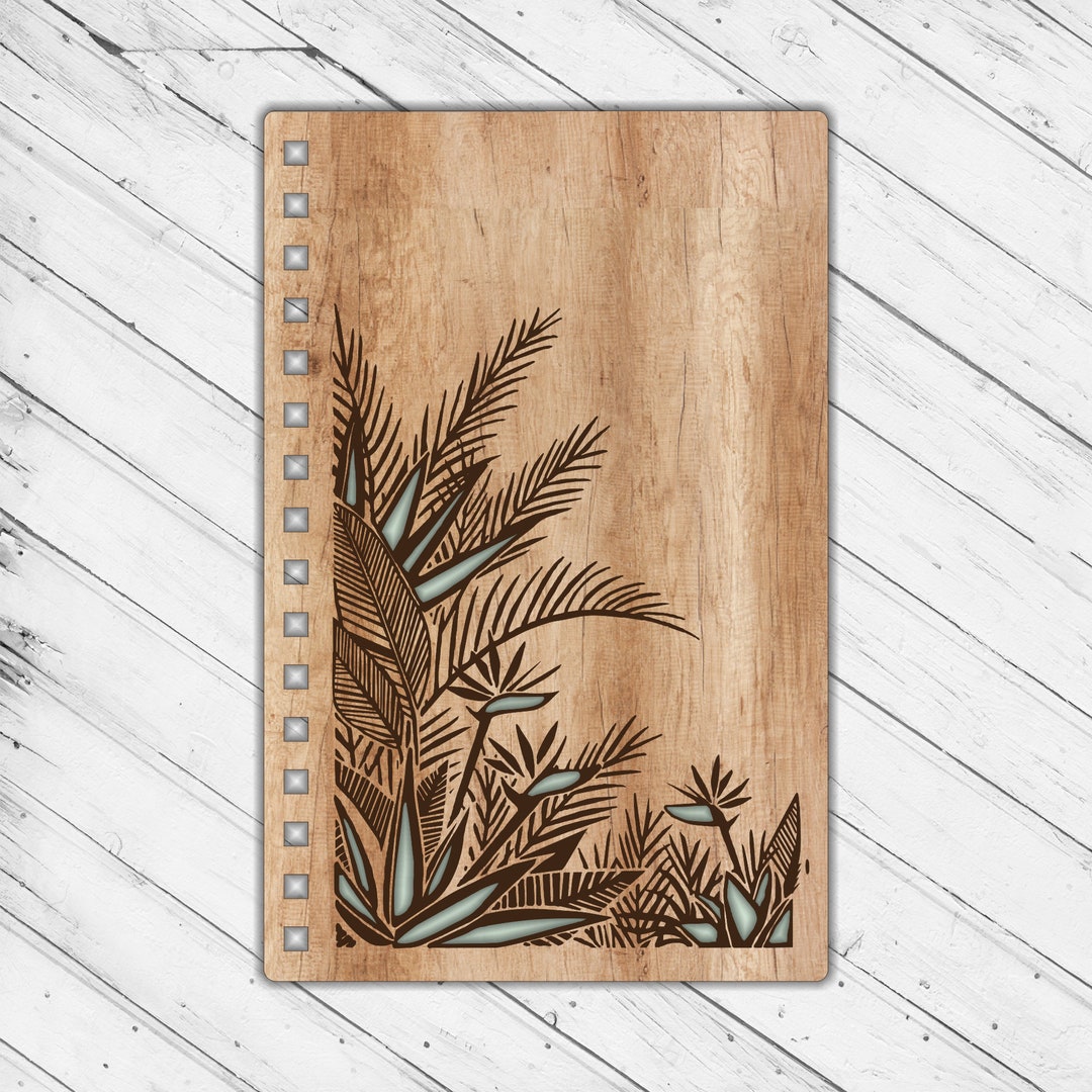 Notebook Cover Laser Cut Engraving Dxf Svg Xtool D1 CNC