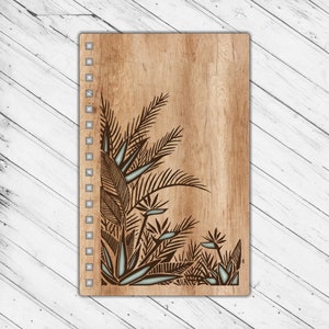 Notebook Cover Laser Cut Engraving Dxf Glowforge Svg xTool D1 CNC Router Cutting File Instant Download Digital Vector Ai Pdf Eps Files