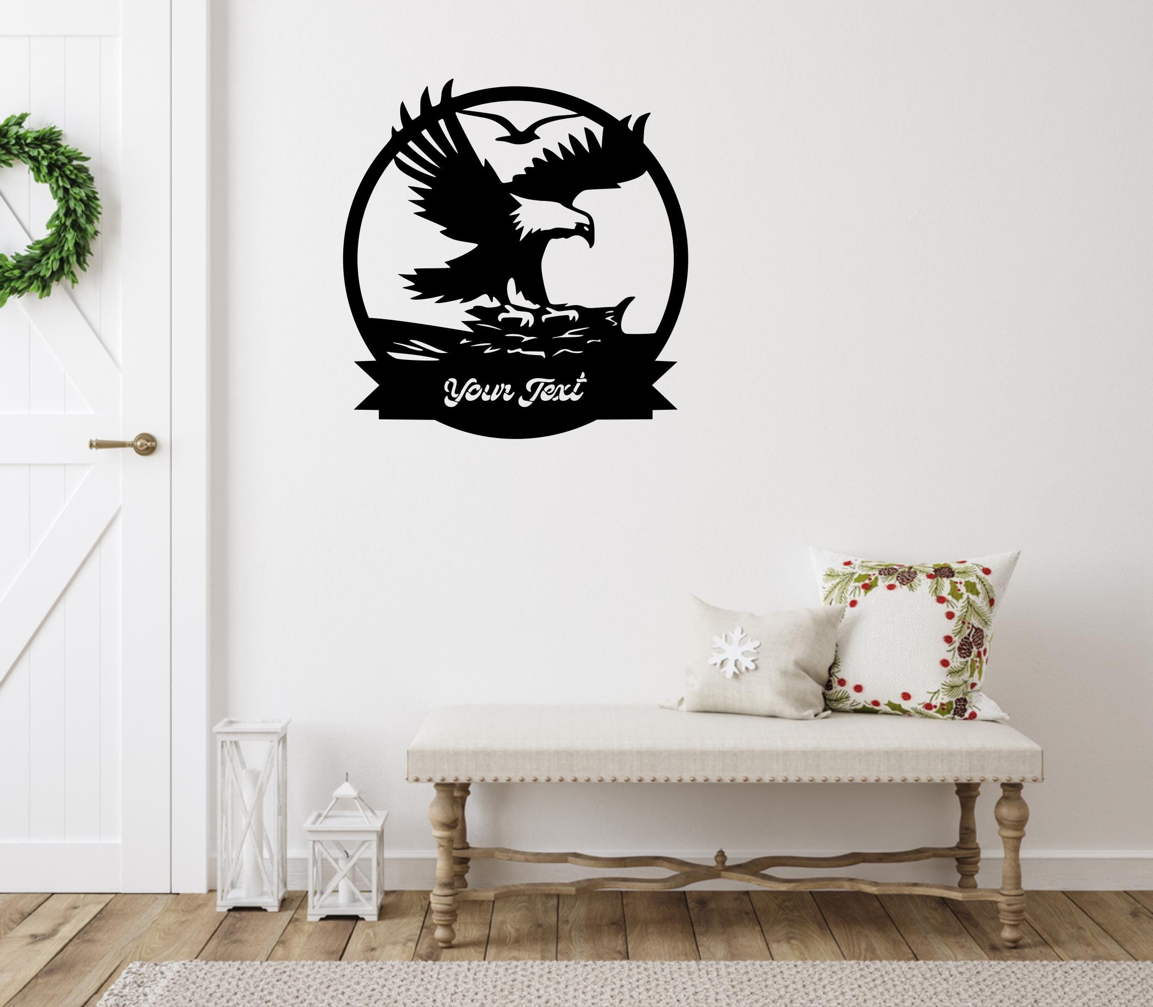 Eagle Wall Art Decor Pattern Laser Cut Dxf Glowforge Svg Xtool D1 File ...