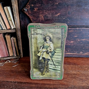 Vintage Tin with Charming Gentleman
